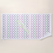 LoveLife Multi Hearts Beach Handtuch (Vorderseite)