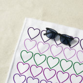 LoveLife Multi Hearts Beach Handtuch (Beispiel)
