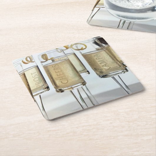 LOVELL *CHRISTMAS CHAMPAGNE* UNTERSETZER (angewinkelt)