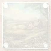 LOVELL FRIEDLICHE IRISCHE LANDSCHAFT GLASUNTERSETZER (Rückseite)