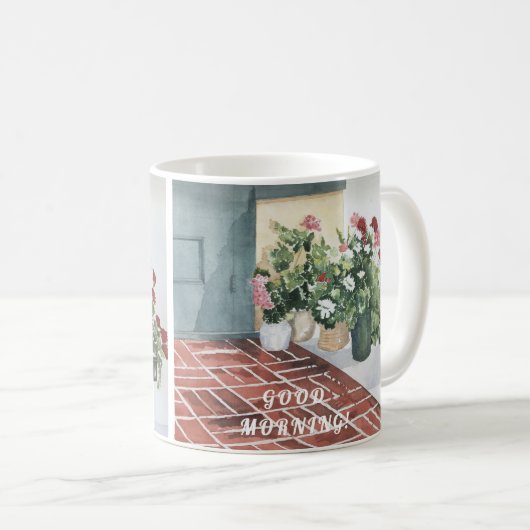 LOVELL HANDPAINIERTE WASSERFARBFLÜSSE KAFFEETASSE (VorderseiteRechts)