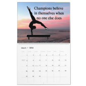 LOVELL INSPIRIEREND GYMNASTICS QUOTE CALENDAR KALENDER (Mär 2026)