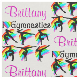 LOVELL PERSONALISIERT I LIEBE GYMNASTICS FABRIC STOFF