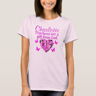 LOVELL PERSONALISIERT PINK FLORAL LEHRER APPAREL T-Shirt