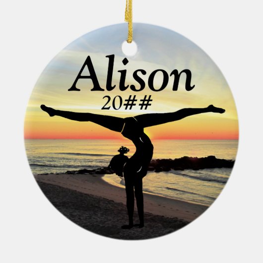 LOVELL PERSONALISIERT UND GESCHMACKVOLL GYMNASORNA KERAMIKORNAMENT (Hinten)