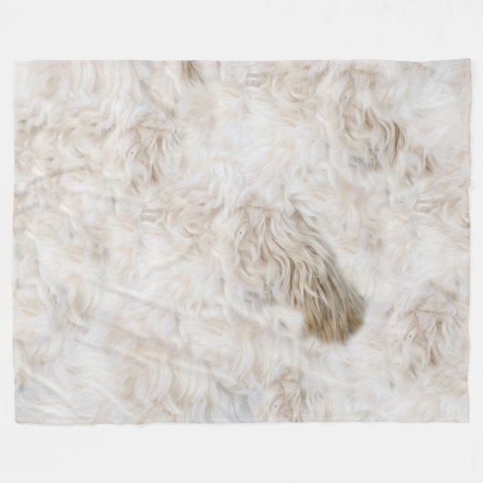 LOVELL SOFT CURLY HUND FUR FLEECE BLANKET (Vorderseite (Horizontal))