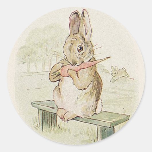 LOVELL VINTAGER RABBIT, ANTIKQUE BUNNY STICKER (Vorderseite)