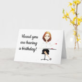 ***LOVELLE ARBEITSLADY CELEBRATE IHREN BIRTHTAG*** KARTE (Gelbe Blume)