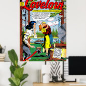 Lovelorn Veryal Romance Vintage Comicen Poster (Heimbüro)