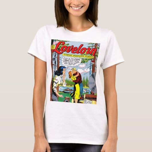 Lovelorn Veryal Romance Vintage Comicen T-Shirt (Vorderseite)