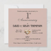 LOVELY 1ST WEDD JÄHRLICH ERFORDERLICHE EINLADUNG (Rückseite)