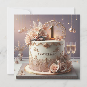 LOVELY 1ST WEDD JÄHRLICH ERFORDERLICHE EINLADUNG