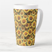 Lovely 3D Sunflowers Milchtasse (Rechte Ecke)