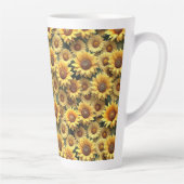 Lovely 3D Sunflowers Milchtasse (Rechts)