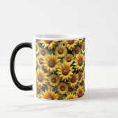 Lovely 3D Sunflowers Verwandlungstasse (Links)