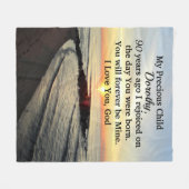 LOVELY 90. BIRTHDAY PERSONALISIERT SUNRISE FLEECEDECKE (Vorderseite (Horizontal))