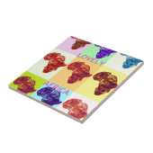 LOVELY AFRICA farbenfrohe Kartengestaltung Fliese (Seite)