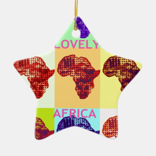 LOVELY AFRICA KERAMIKORNAMENT (Vorne)