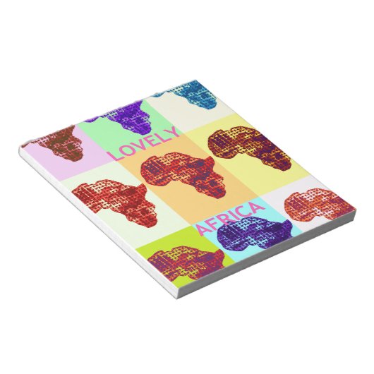 LOVELY AFRICA NOTIZBLOCK (angewinkelt)