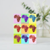 LOVELY AFRICA POSTKARTE (Stehend Vorderseite)