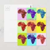 LOVELY AFRICA POSTKARTE (Vorne/Hinten)