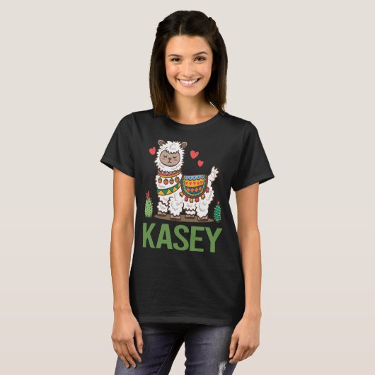 Lovely Alpaca - Kasey Name T-Shirt (Vorne ganz)