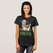 Lovely Alpaca - Roberta Name T-Shirt (Vorne ganz)