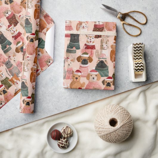 lovely animal design geschenkpapier (Kunsthandwerk)