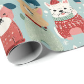 lovely animal design geschenkpapier (Rolleneckpunkt)