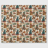 lovely animal design pattern geschenkpapier (Flach)