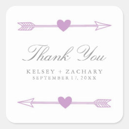 Lovely Arrows Gastgeschenk Hochzeit Stickers / Lil