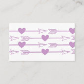Lovely Arrows Registry Cards / Lilac and Grey Begleitkarte (Rückseite)