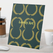 Lovely art text Signers Posters Pedestal Sign Sockelschild (In Situ)