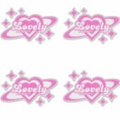 Lovely Aufkleber (Vorderseite)