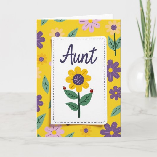 Lovely Aunts Day Art Card Karte (Vorderseite)