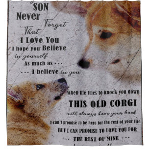 lovely baby Golden Retriever Duschvorhang