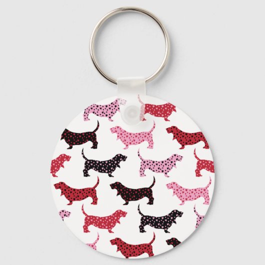 Lovely Bassets Schlüsselanhänger (Vorderseite)