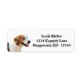 Lovely Beagle Dog Return Address Label (Vorne)