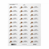Lovely Beagle Dog Return Address Label (Vorne)