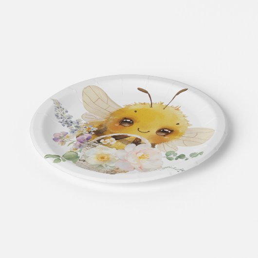 Lovely Bee 7'' Paper Tellers Pappteller (Schrägansicht)