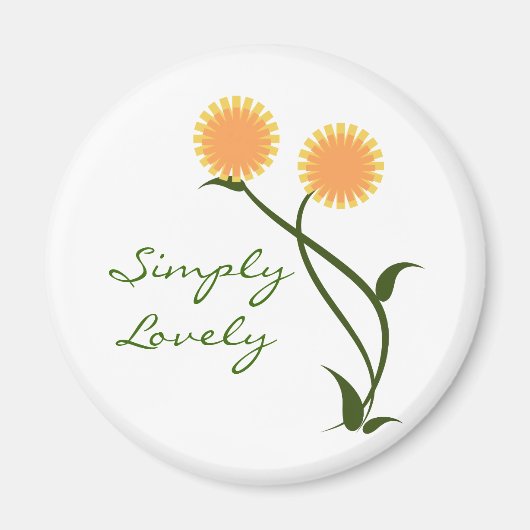 Lovely Blooms Magnet, Orange Magnet (Vorne)