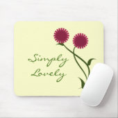Lovely Blooms Mousepad, Fuchsia Mousepad (Mit Mouse)