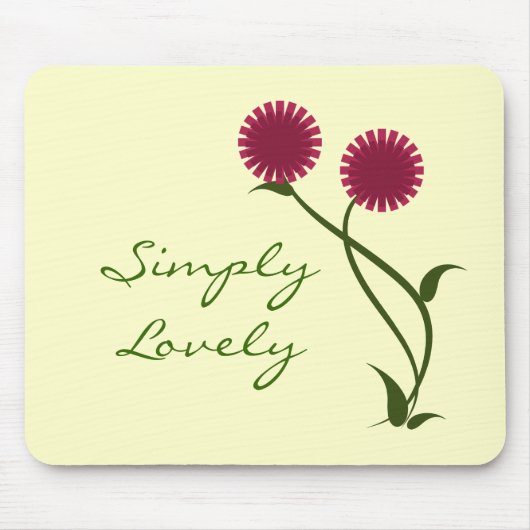 Lovely Blooms Mousepad, Fuchsia Mousepad (Vorne)