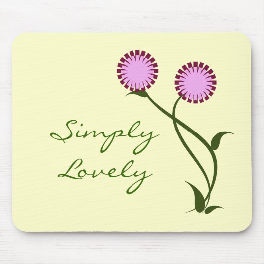 Lovely Blooms Mousepad, Lavender Mousepad (Vorne)
