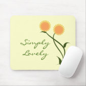 Lovely Blooms Mousepad, Orange Mousepad (Mit Mouse)