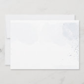 Lovely Blue Florals Taufe Foto Danke Karte (Rückseite)