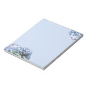 Lovely Blue Hydrangeas Notepad Notizblock (Rotiert)
