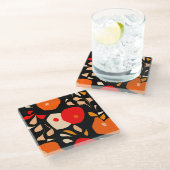 Lovely botanical Coaster Glasuntersetzer (Schrägansicht)