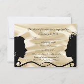 Lovely Brides Custom RSVP Cards Karte (Rückseite)