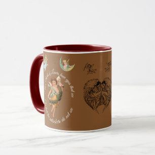 LOVELY BROWN ANGELIC TASSE
